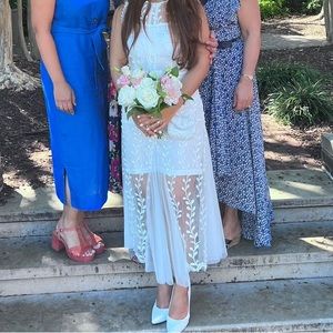 Bridal shower dress, court wedding dress - good condition